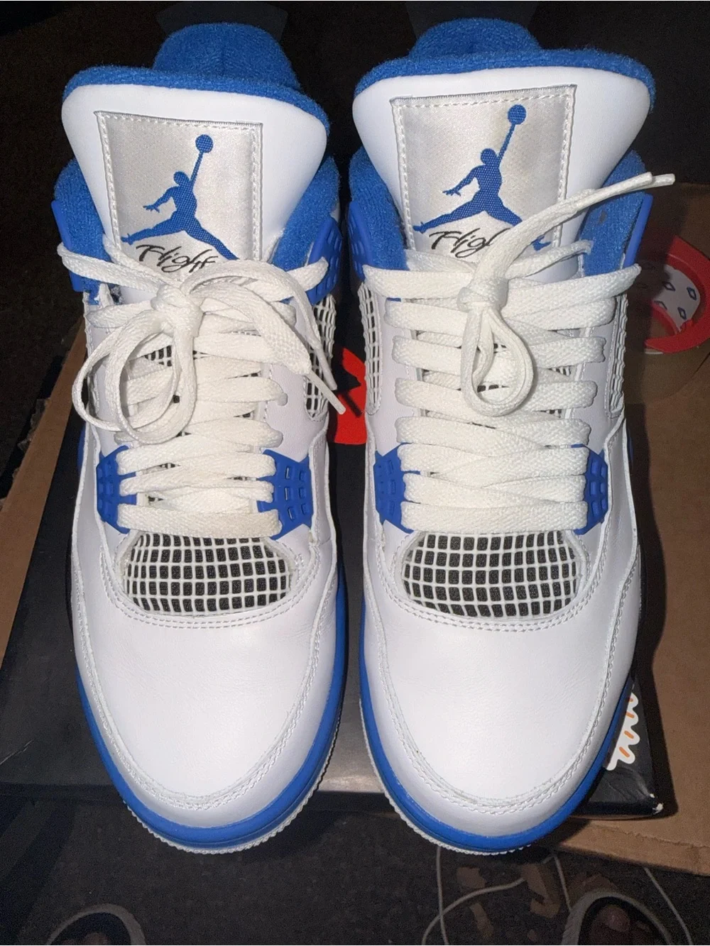 Air Jordan 4 Retro Motorsport 2017 size 9 PREOWNED EXCELLENT OG BOX